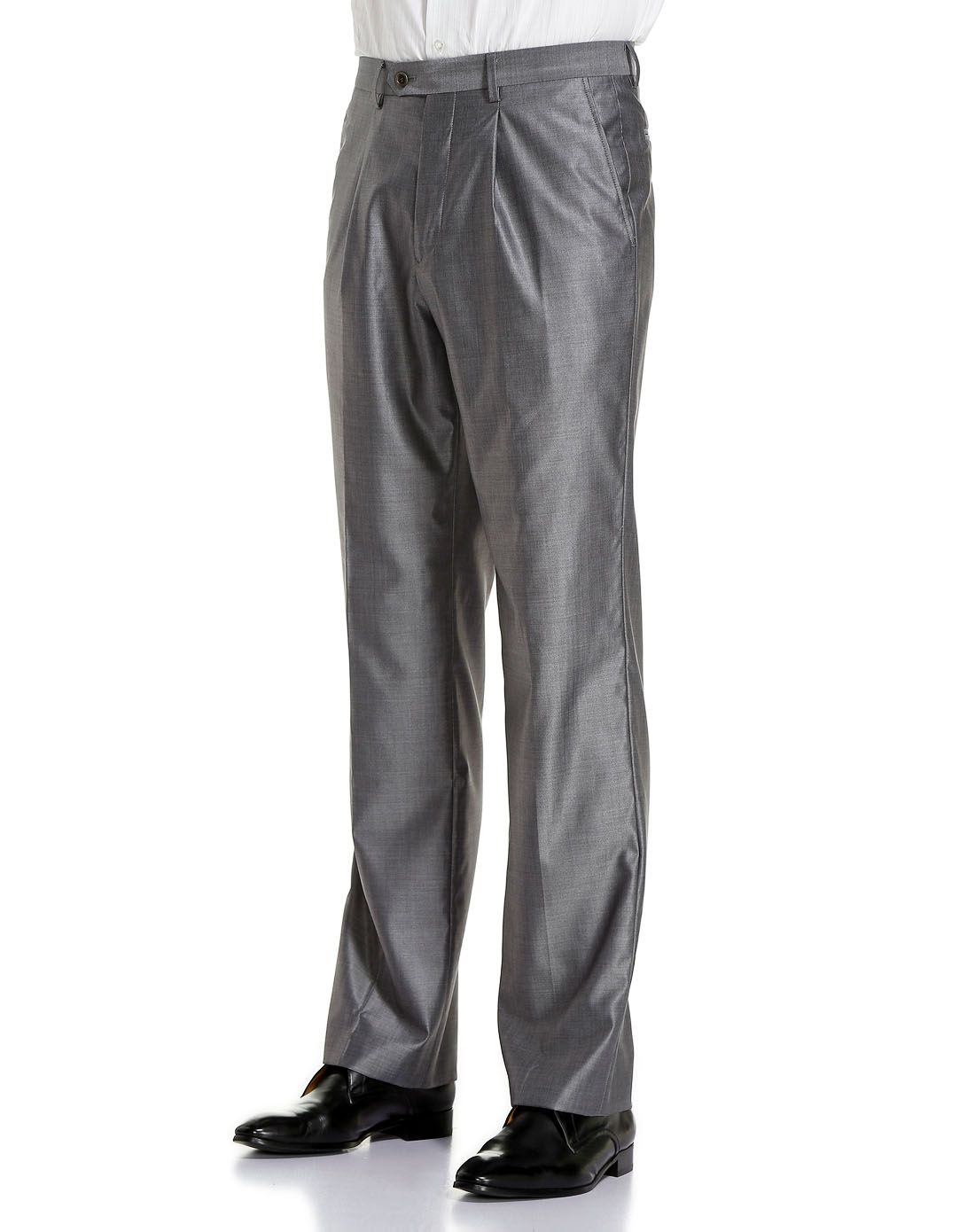 银灰色成熟稳重正装长西裤