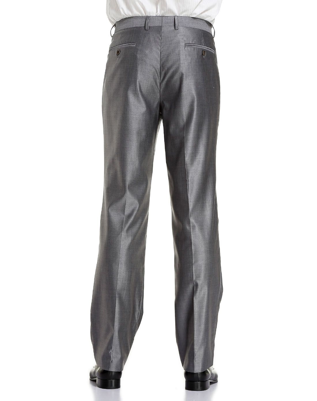 银灰色成熟稳重正装长西裤