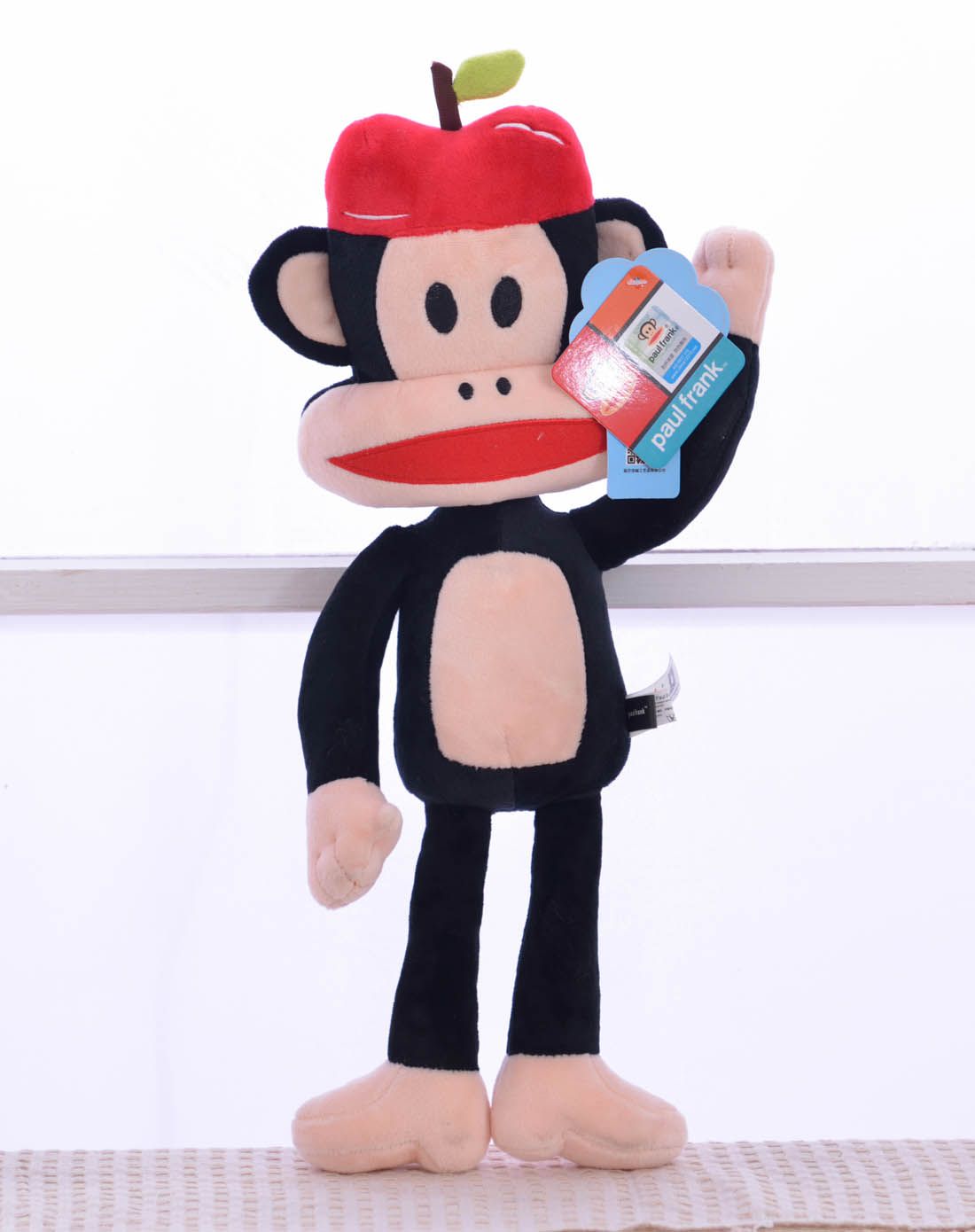 hwd精品毛绒玩具专场直发货中性红色大嘴猴公仔-苹果款40cmbk50001146