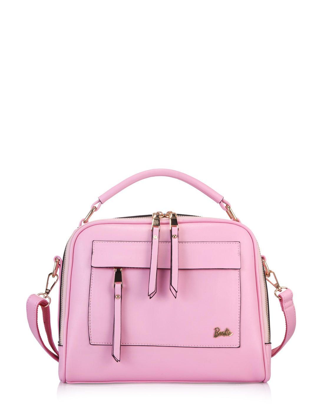 摩登系列 粉色复古流苏方形手提斜挎包