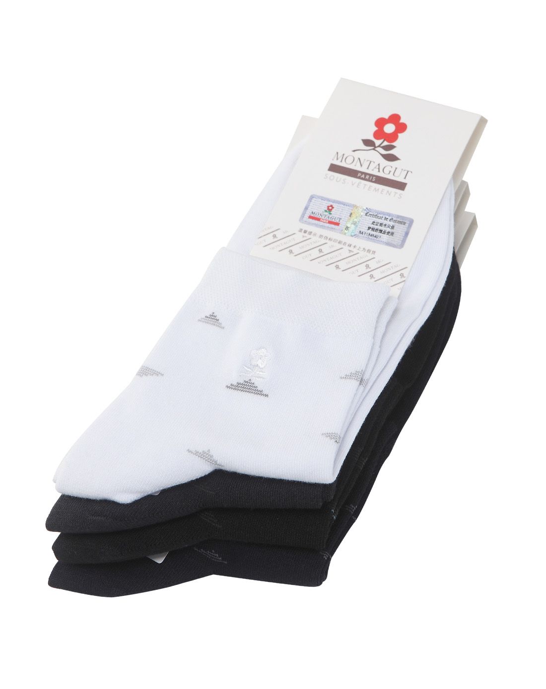 3双混色梦特娇休闲男袜