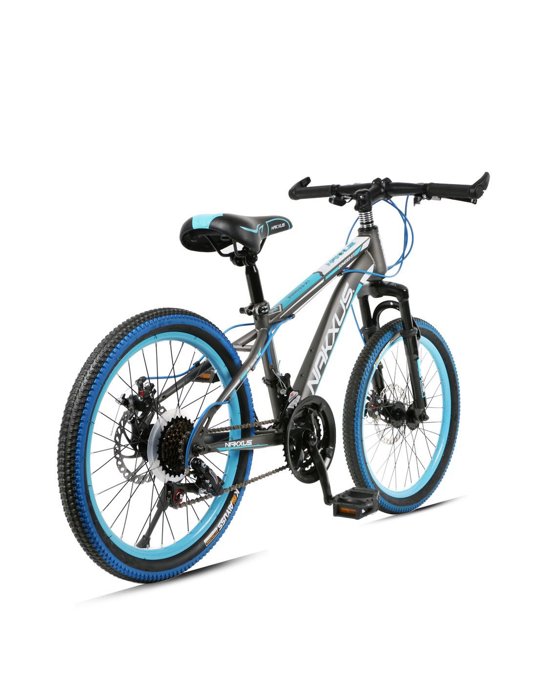 nakxus 20寸灰蓝色21s速学生山地车