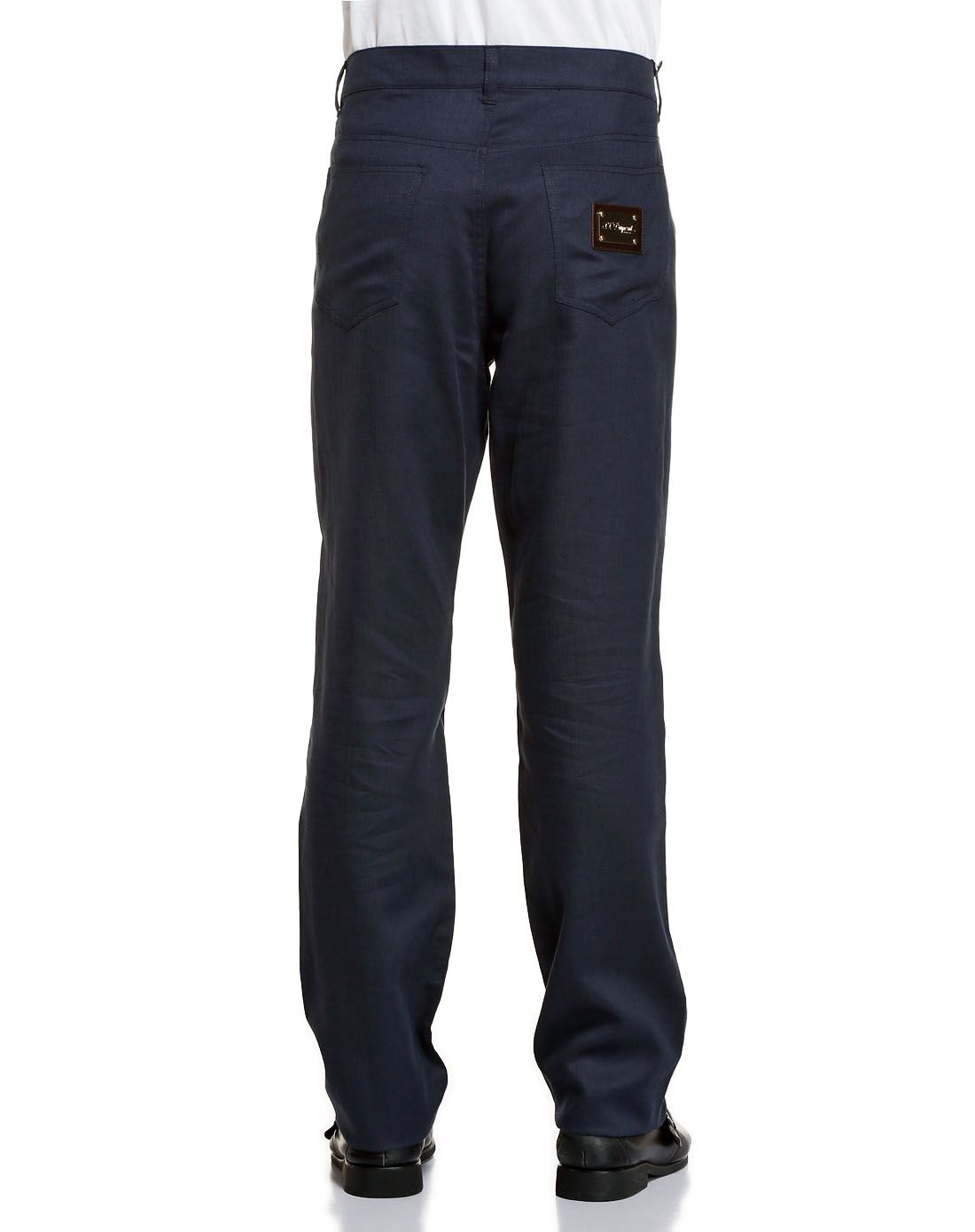 宝蓝色休闲舒适长裤