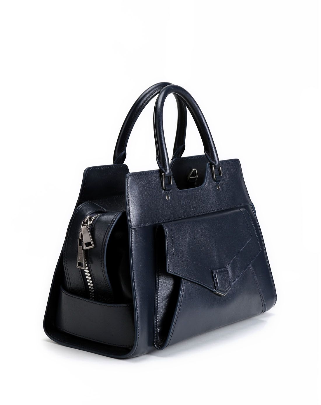 哥弟 牛皮手提肩背两用公文包