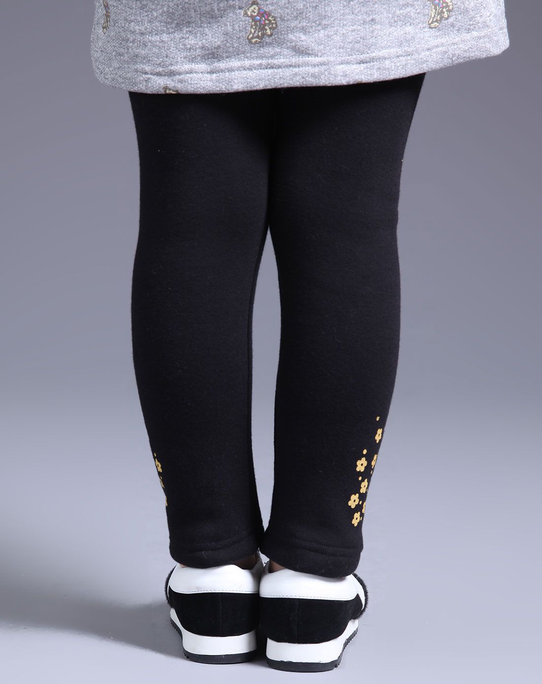 笛莎 女童黑色打底裤