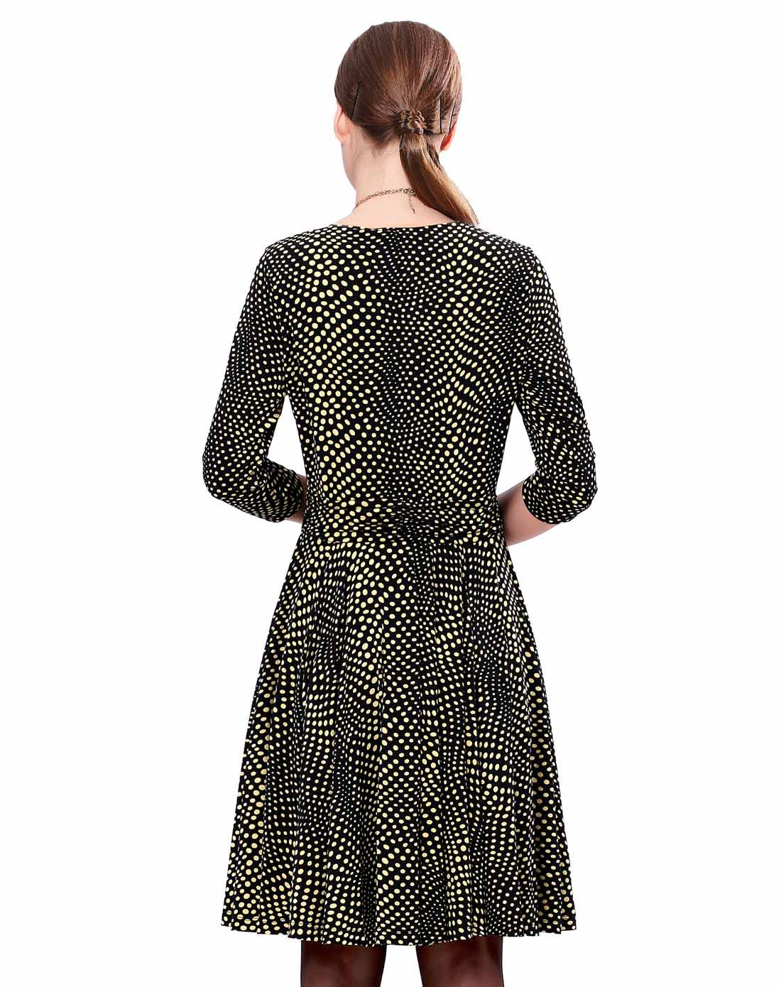 inq莹蔻优雅时尚性感印花连衣裙adxl009098-835_唯品会