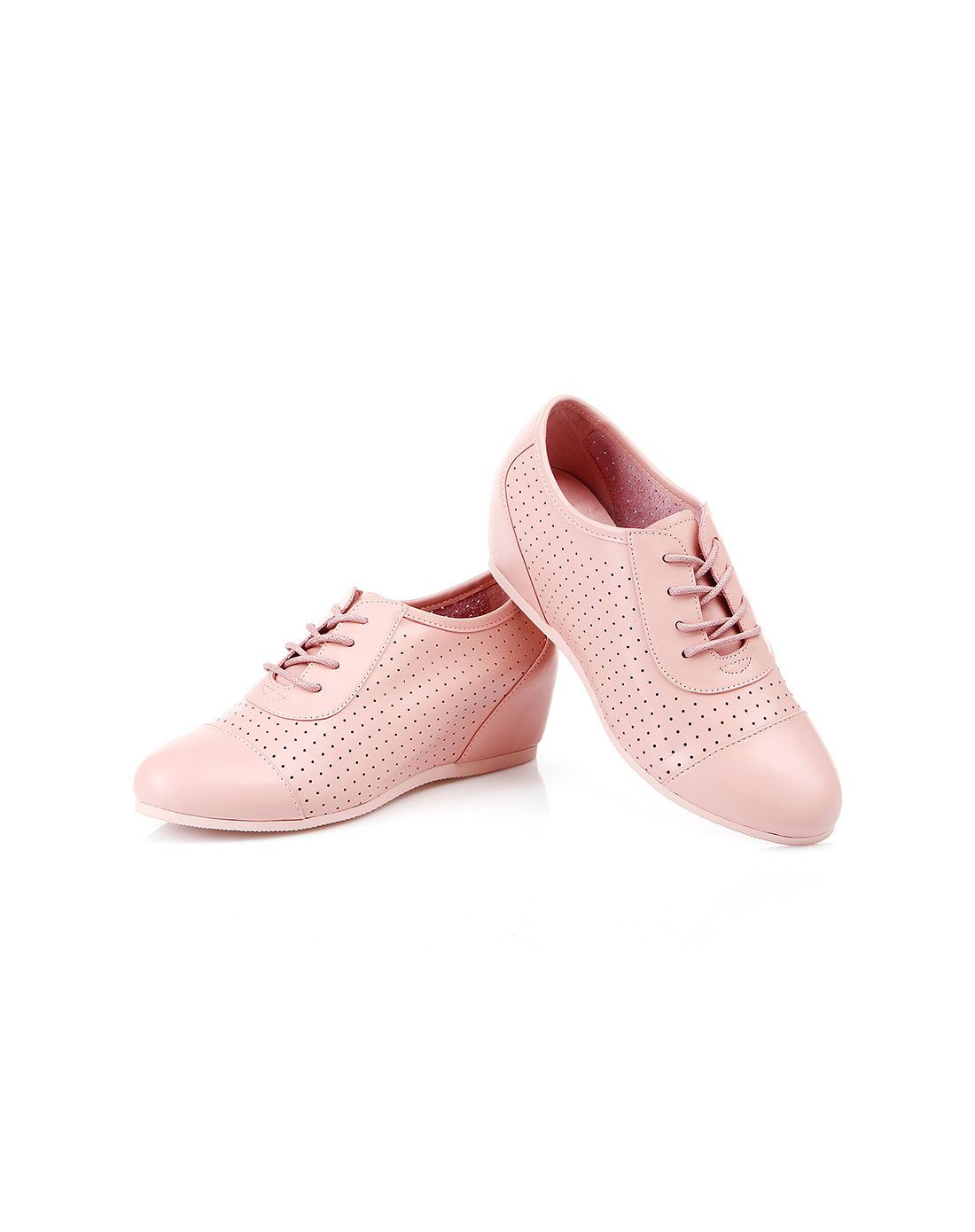 花花公子playboy粉色真皮内增高系带休闲鞋l30656223-1005_唯品会