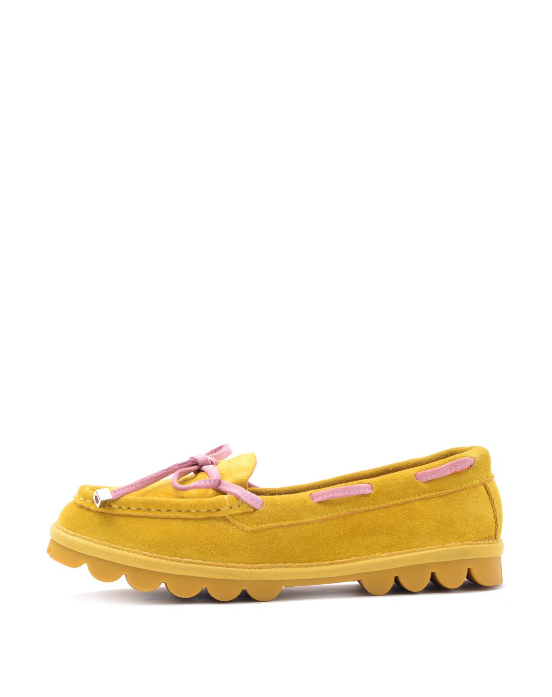 西村名物秋季新款磨砂牛皮女鞋柔软舒适圆头豆豆单鞋女