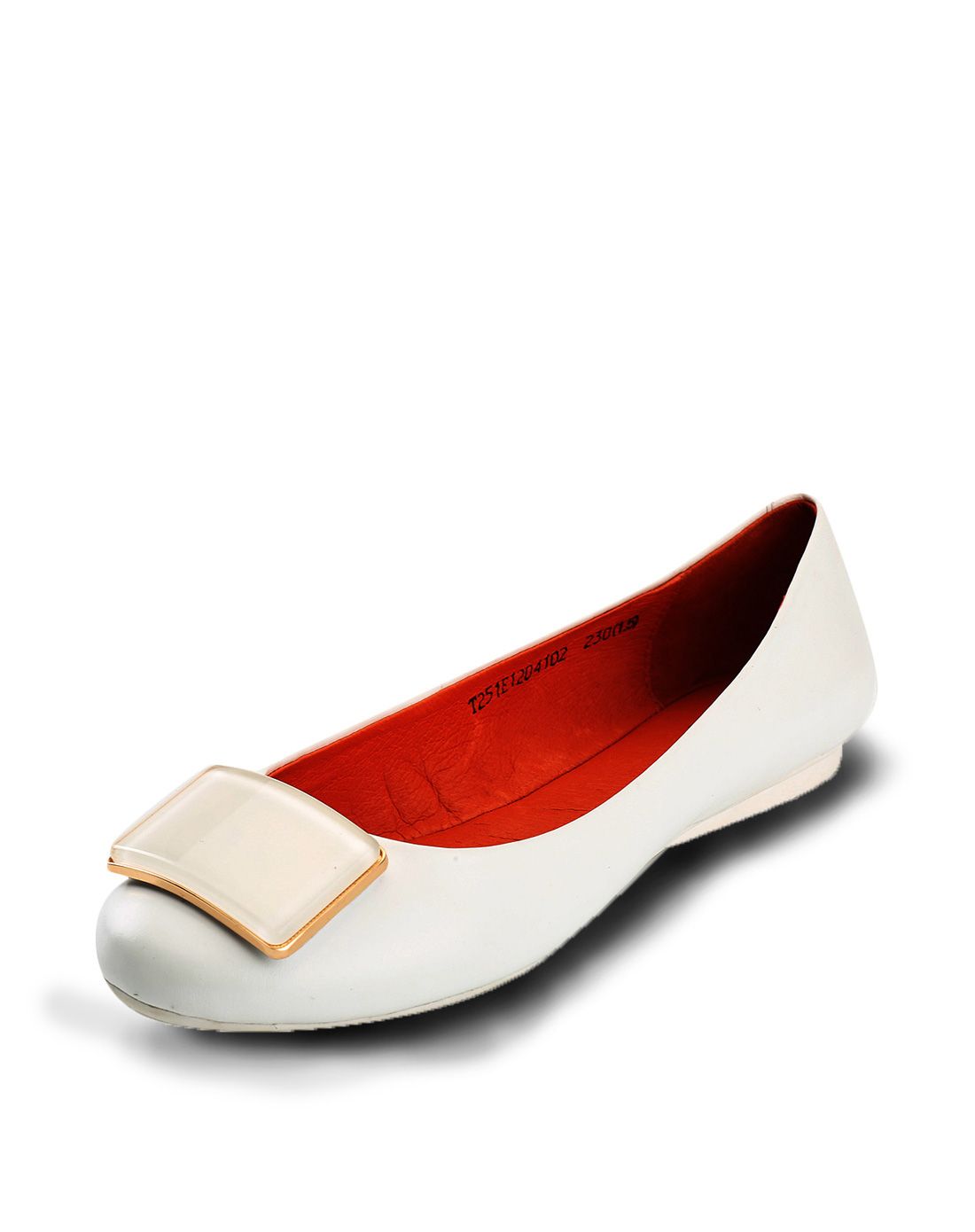 西村名物休闲舒适浅口单鞋白色