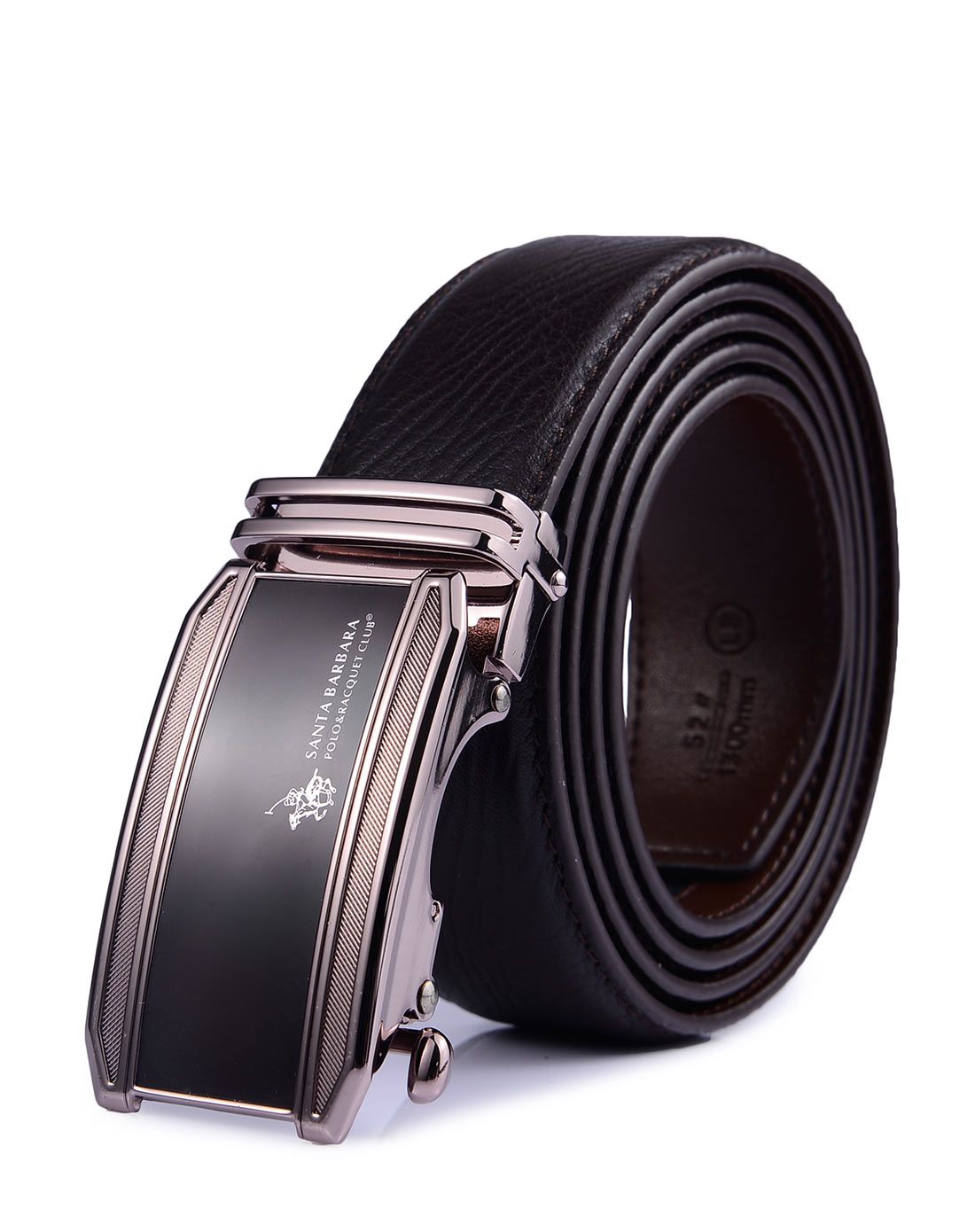 男款啡色牛皮经典休闲皮带