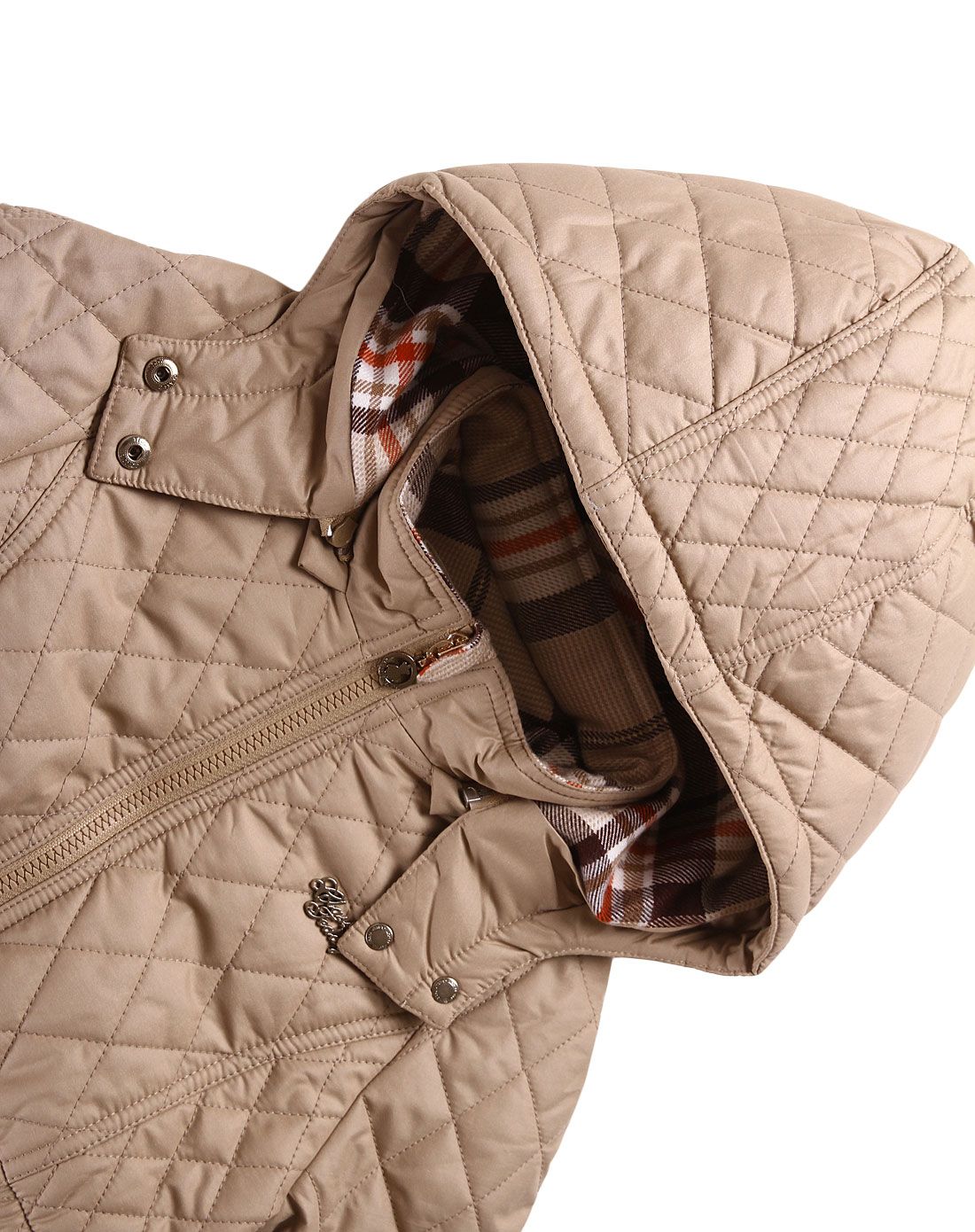 女童卡其铺棉外套