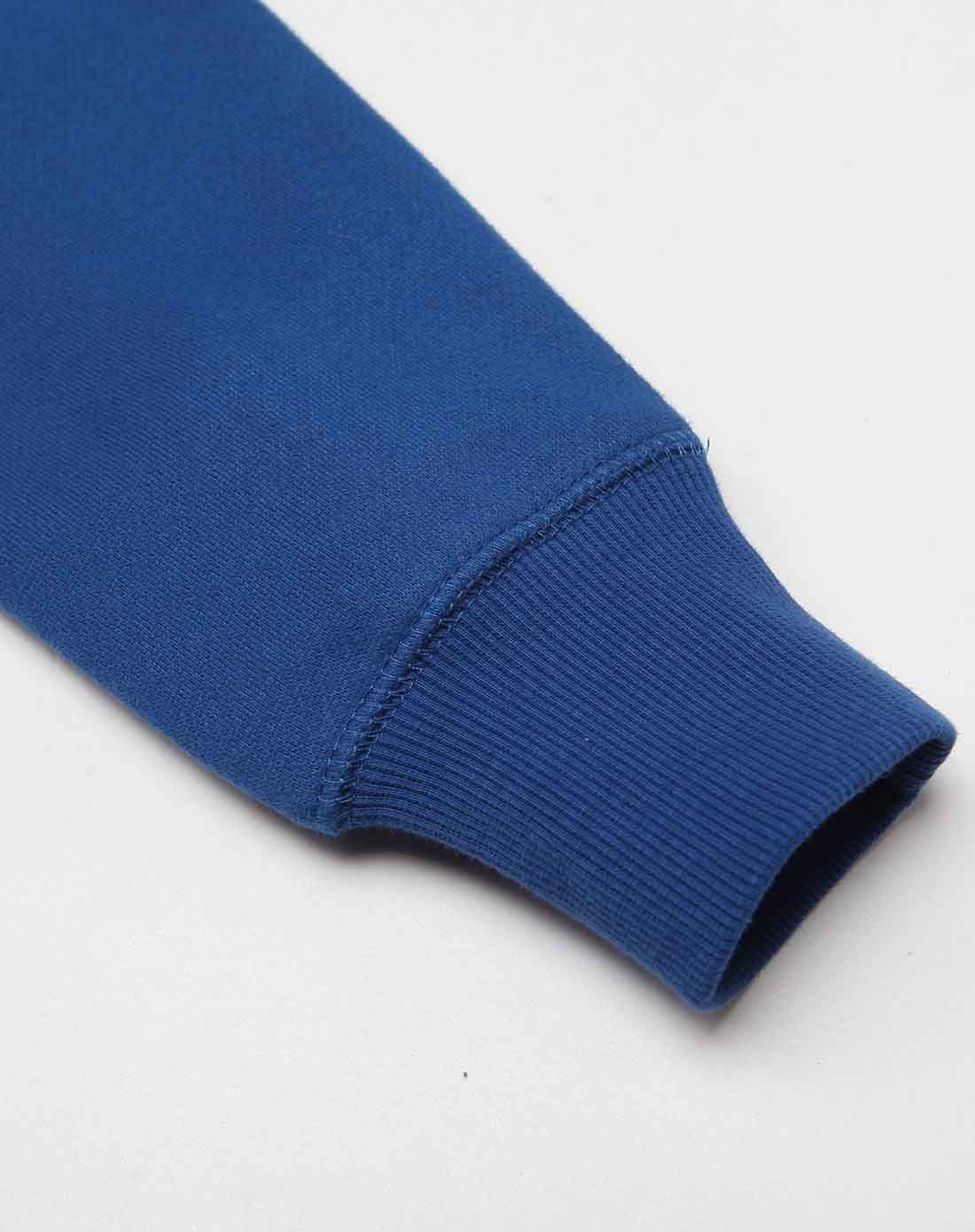 男小童靛青蓝套头卫衣