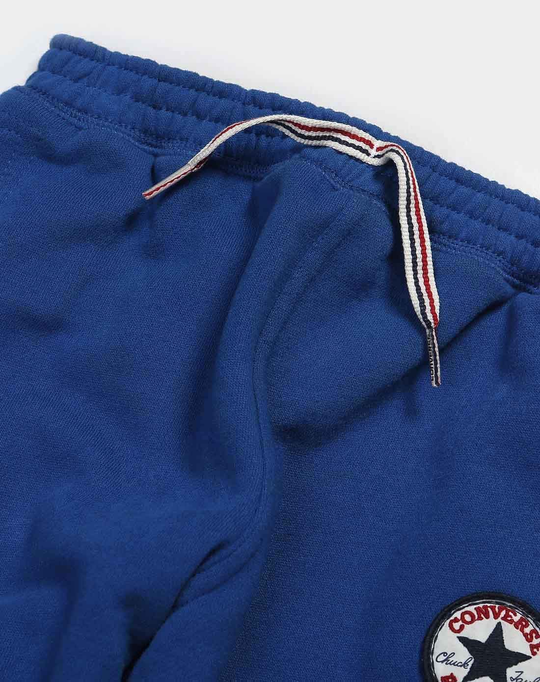 男小童靛青蓝针织长裤