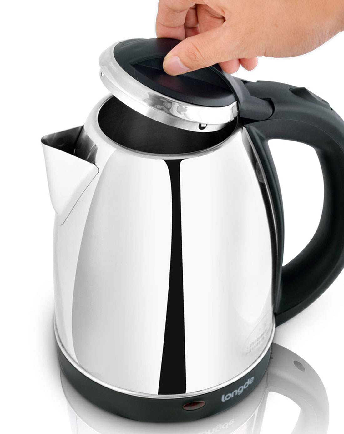 龙的2l时尚全不锈钢内胆电水壶