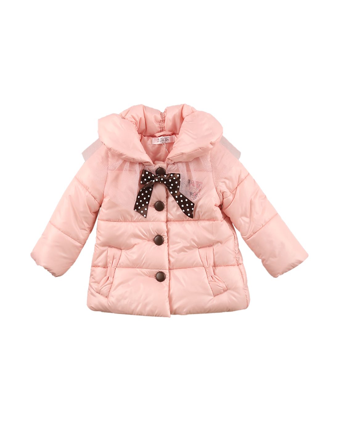 秋季时尚童装叮当猫 女童浅粉红厚棉衣14w3322158_唯品会