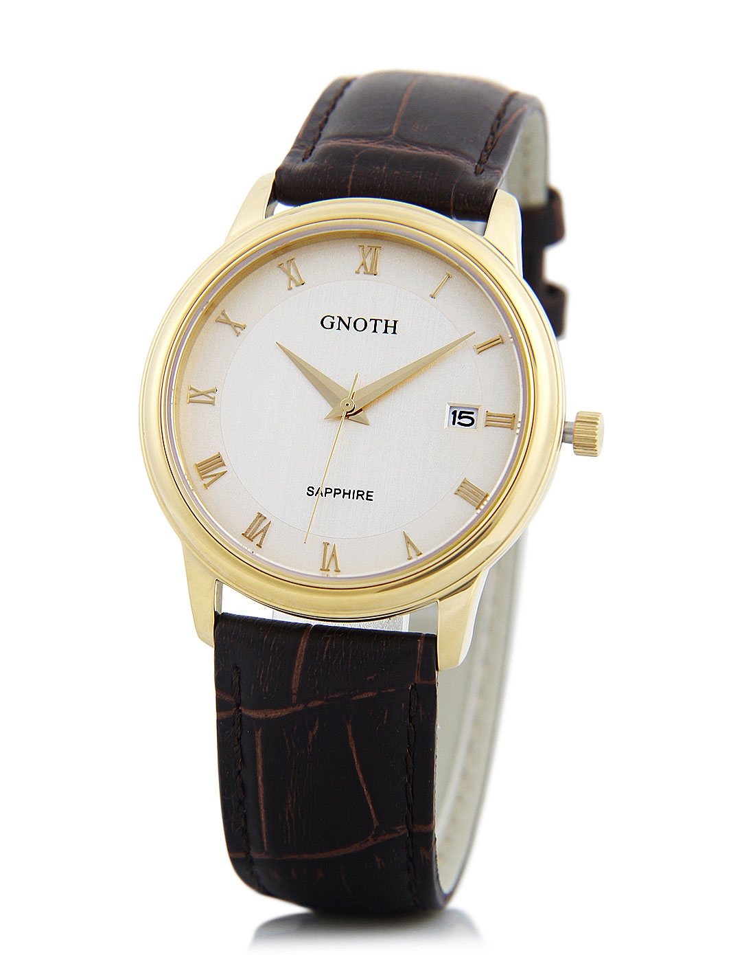 格诺gnoth手表专场-男款金色石英腕表
