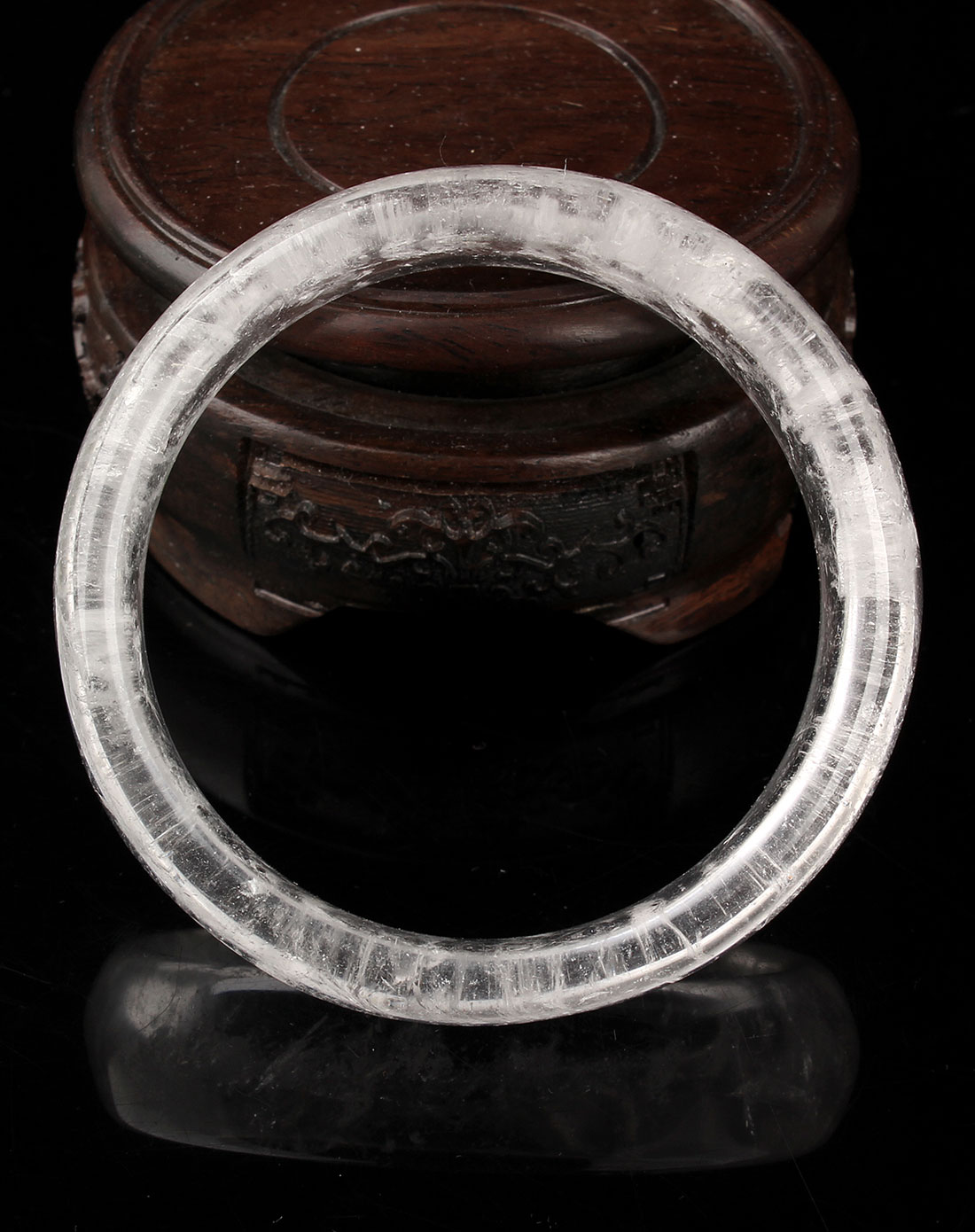 天然白水晶手镯