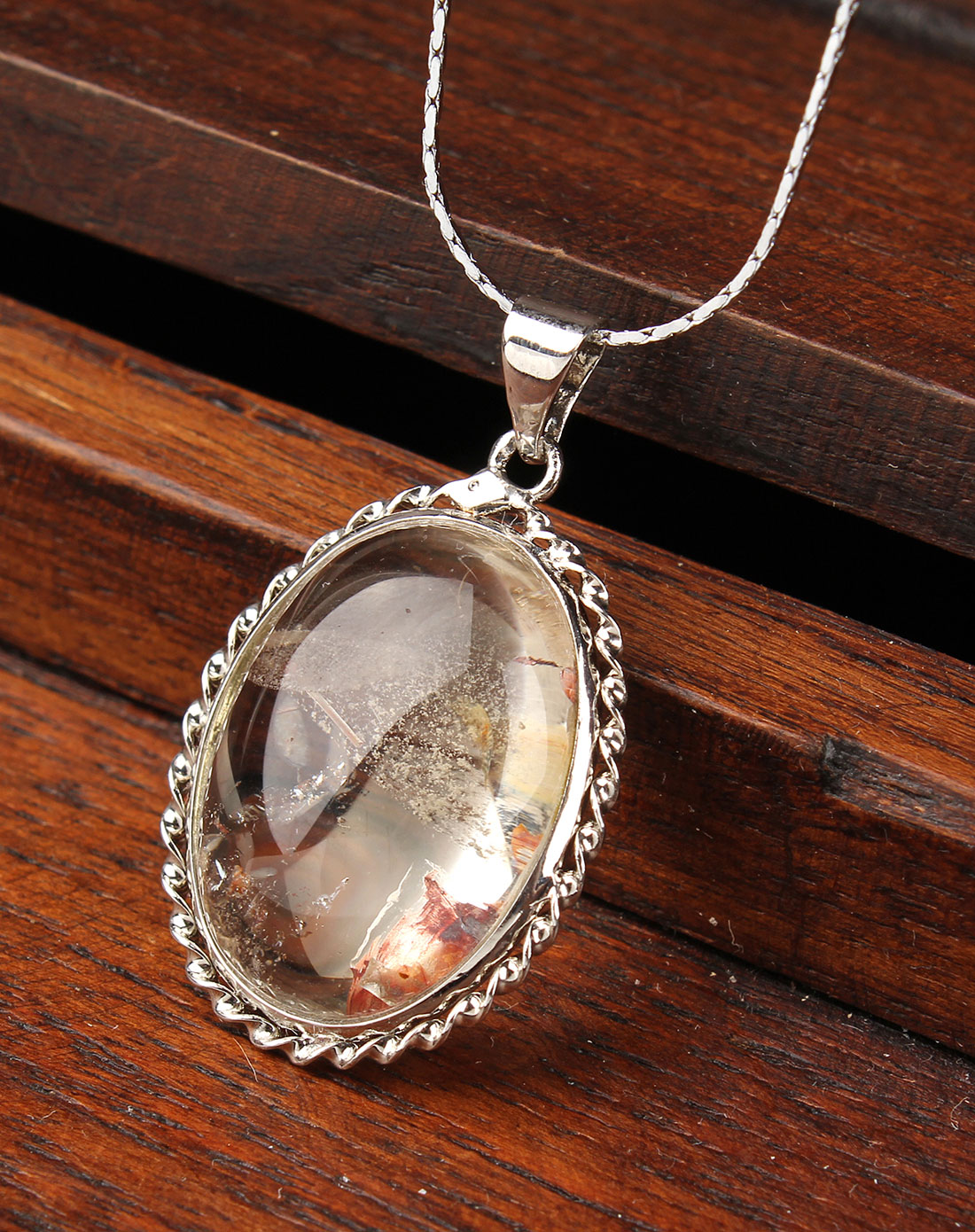 天然红幽灵吊坠鱼水情