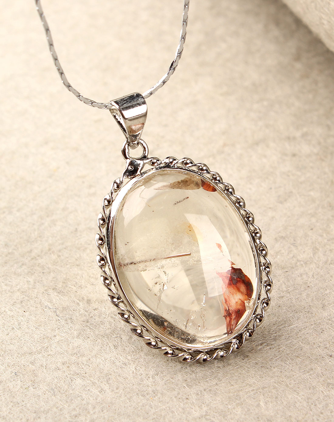 天然红幽灵吊坠鱼水情