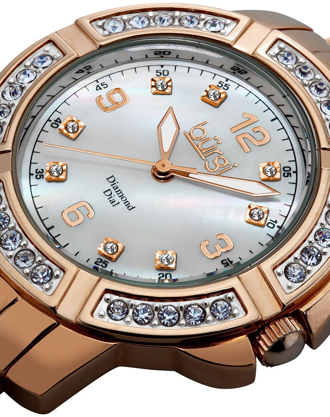 > burgi女装石英钻石手表