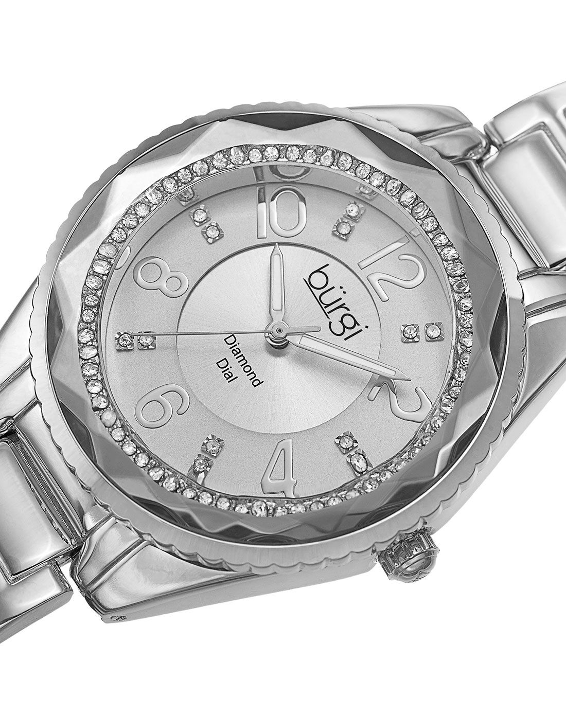 > burgi女装石英钻石手表