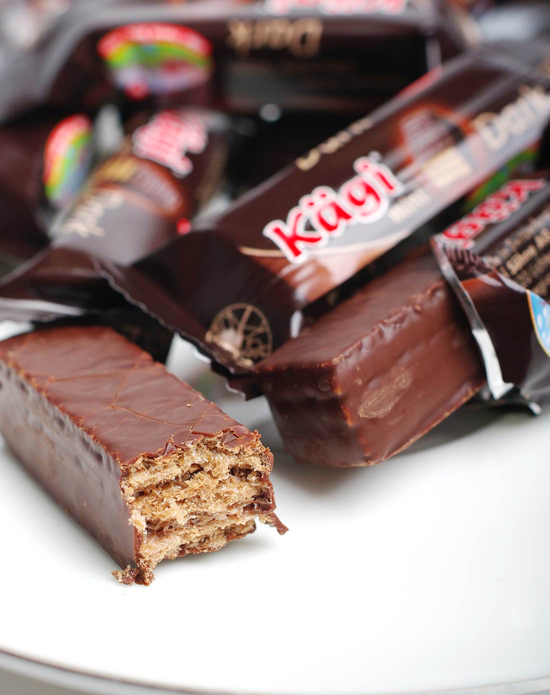 卡奇迷你黑巧克力威化饼干125g