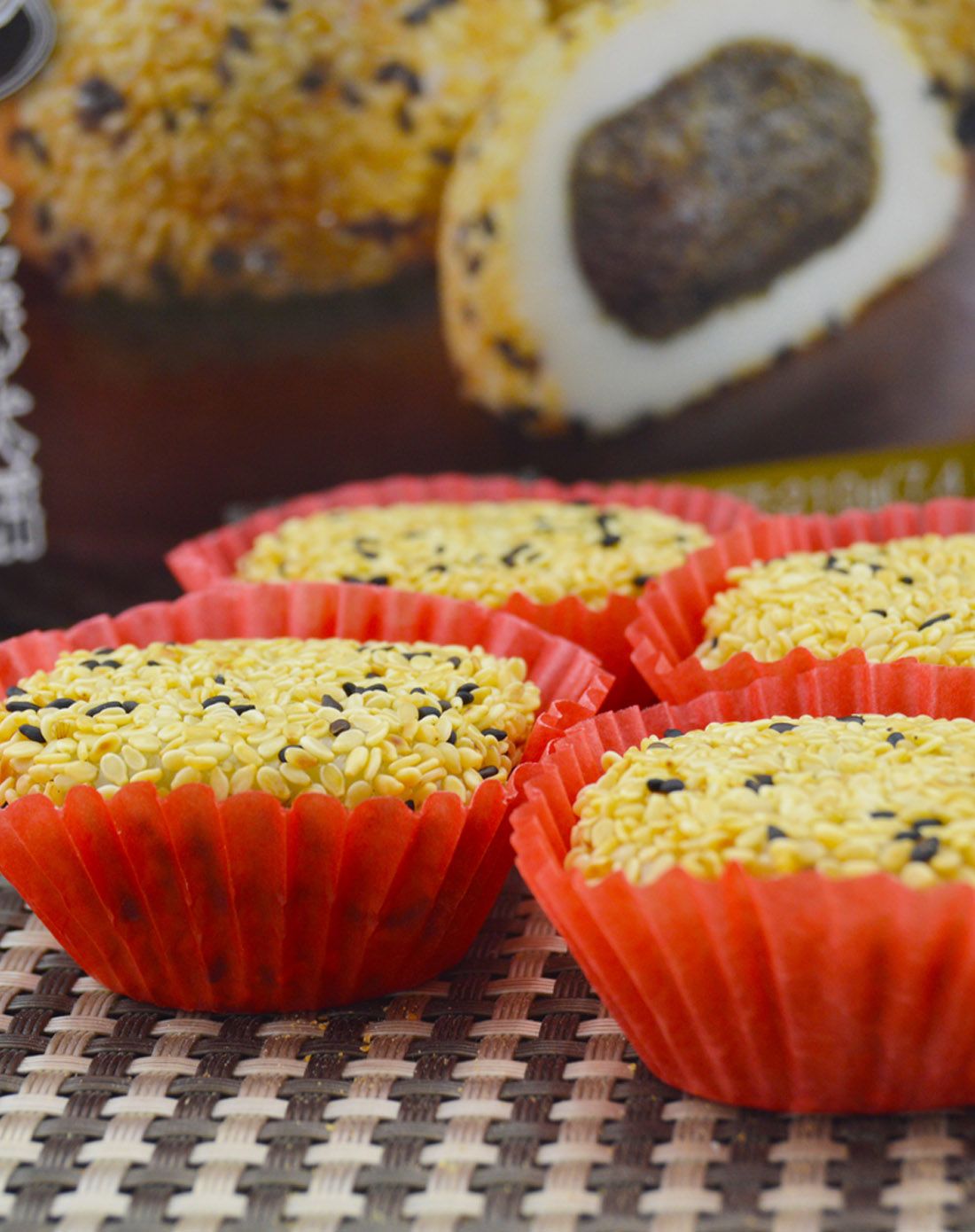 【台湾】雪之恋和风大福麻薯糕点(芝麻味)210g