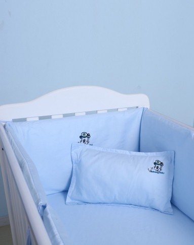 淡蓝色床围4件套120*60cm