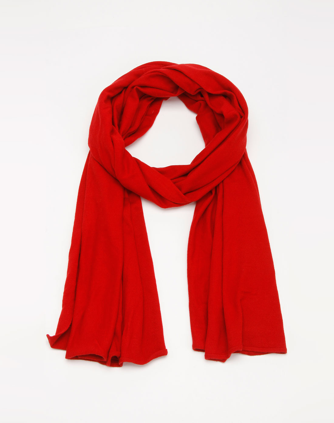 伊cocci 红色休闲优雅围巾