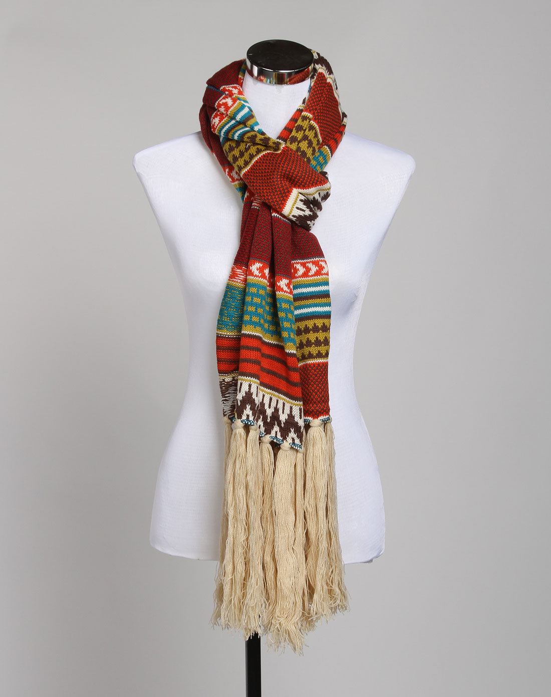 彩色波西米亚风长围巾