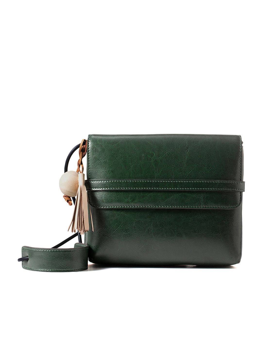 墨绿色复古邮差包牛皮包单肩包斜挎小包