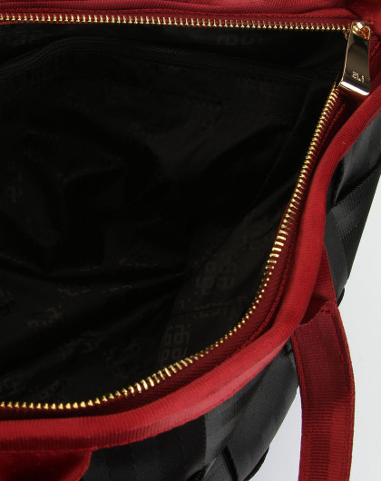 女款黑/酒红色m1-02时尚手提包