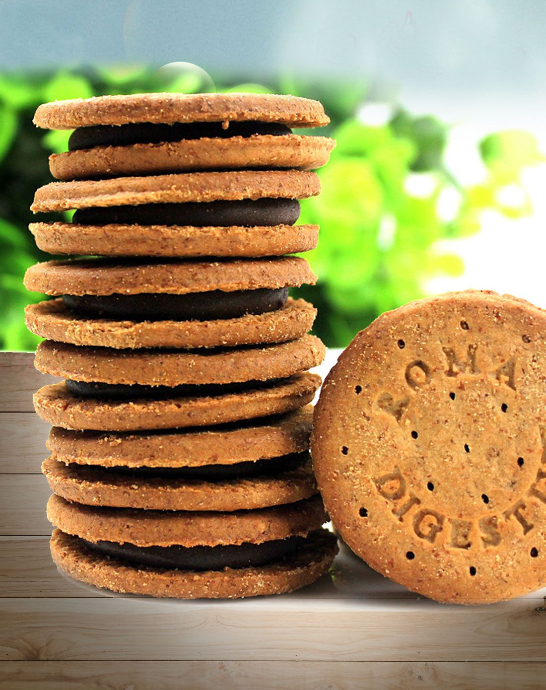 咔麦滋 高纤夹心饼干(巧克力味)115g