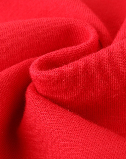 女童亮红舒肤弹力棉长袖打底衫