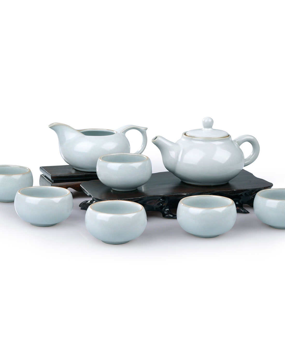 茶具 御汝 天青色汝窑 8件套 1壶1茶海6杯