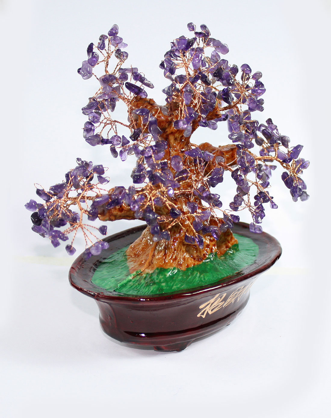 旺人缘天然紫水晶中号招财树摆件