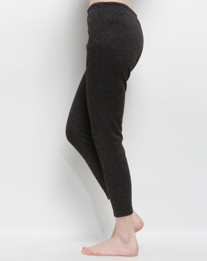 女款黑色银丝靓束腿打底长裤