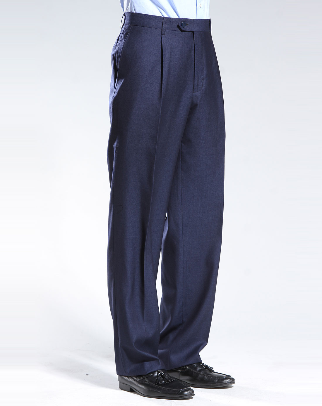 宝蓝色商务长西裤