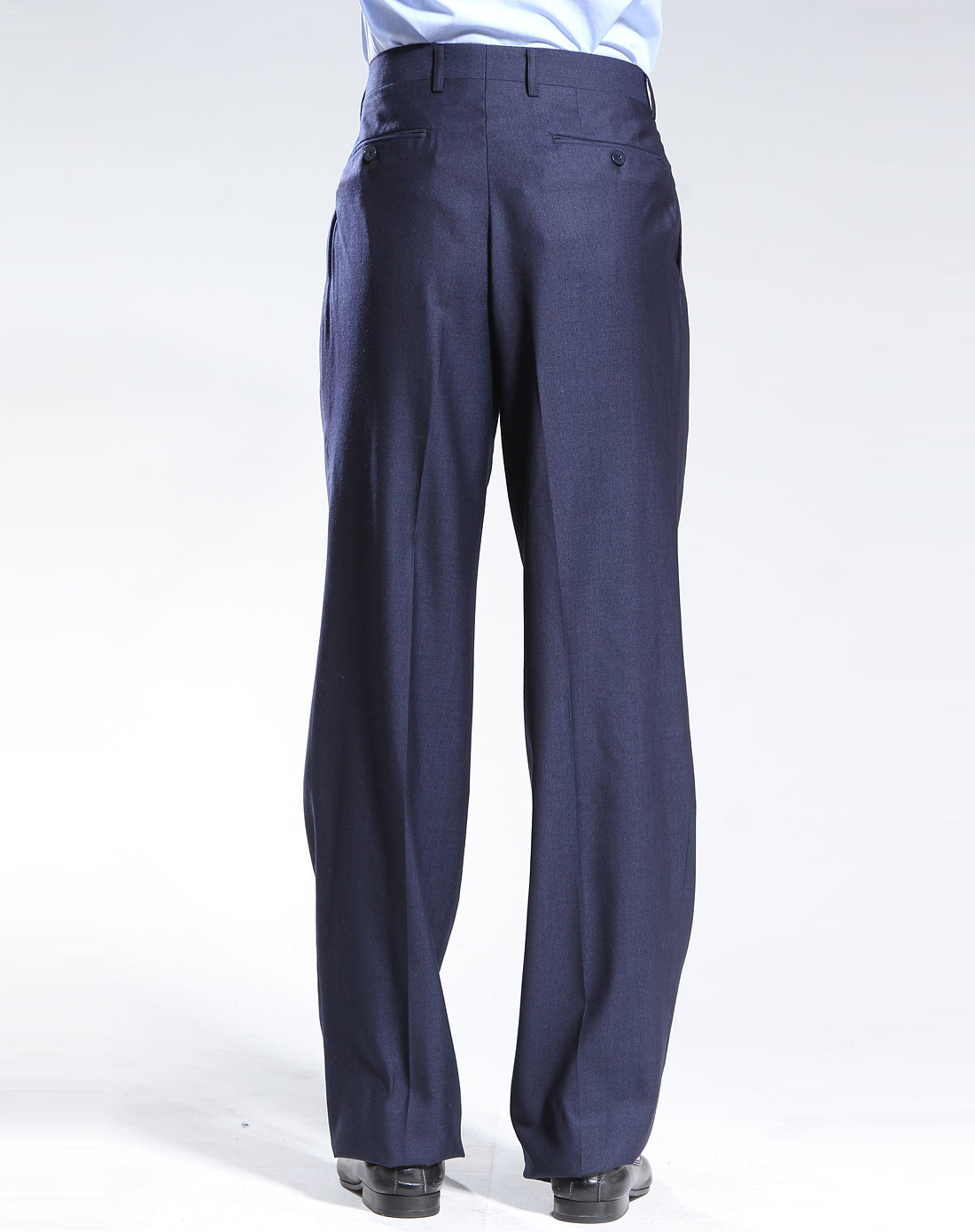 宝蓝色商务长西裤