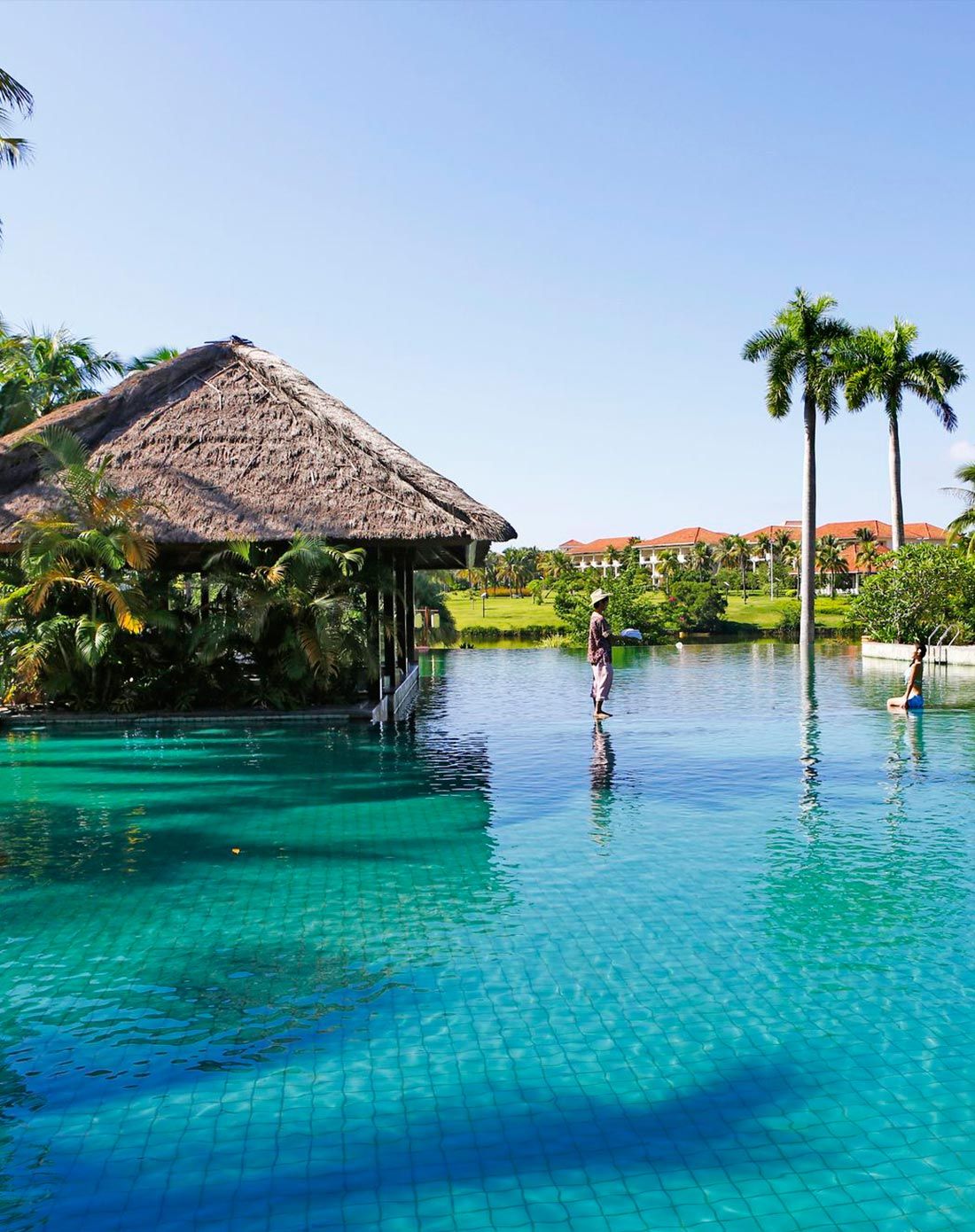 旅行专场10020384三亚珠江南田温泉度假区家庭园景别墅1晚家庭游 早餐