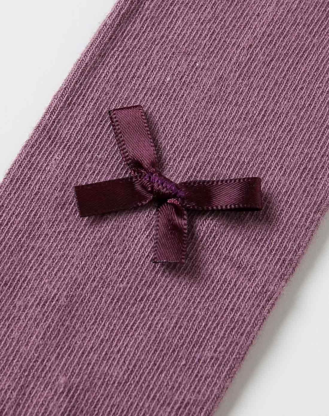 女宝宝灰紫色打底连裤袜