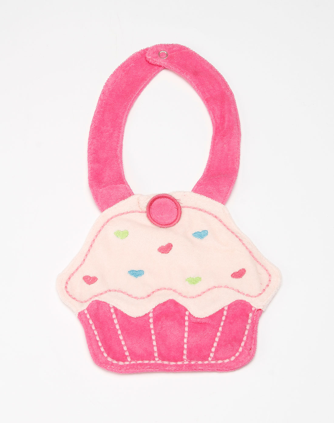 婴幼儿粉红色蛋糕围兜