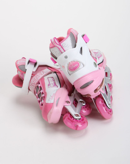 粉色旗舰直排旱冰鞋