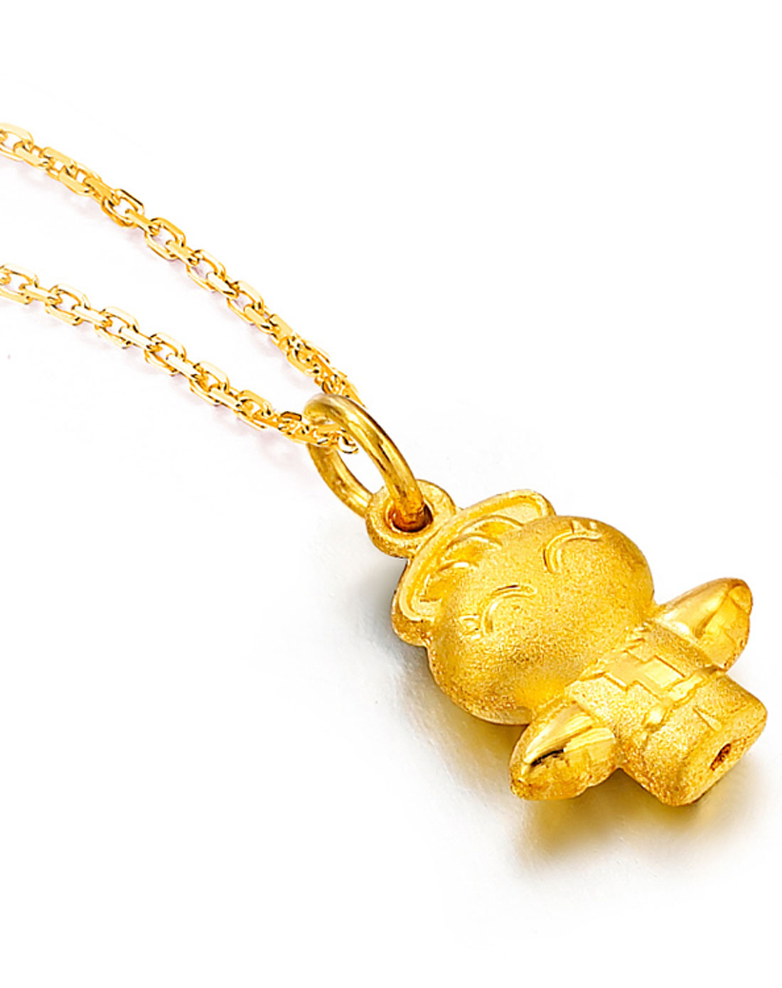 周大福chow tai fook珠宝专场-福星宝宝(健康)黄金吊坠
