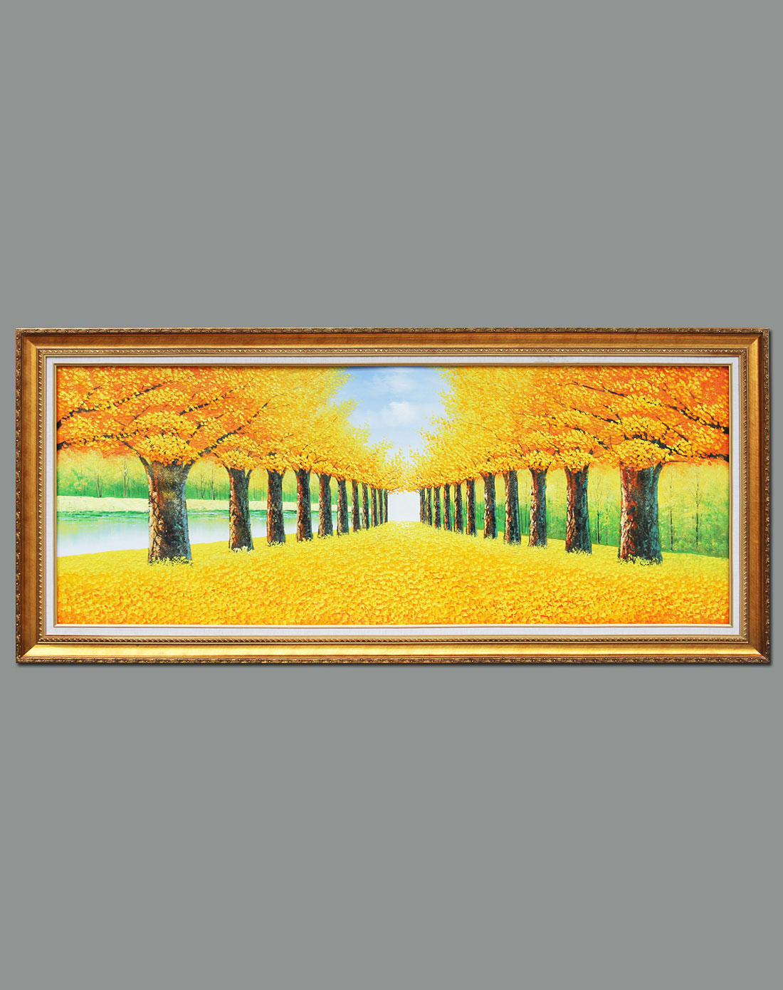 《黄金大道》大幅纯手绘油画画芯