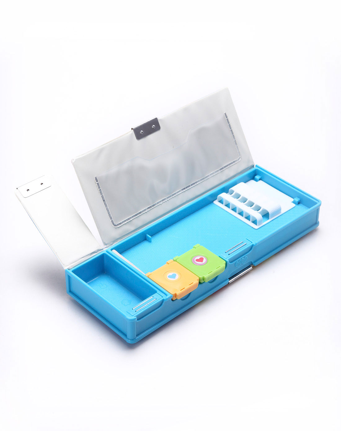 迪士尼disney 男童蓝色三开笔盒-g703