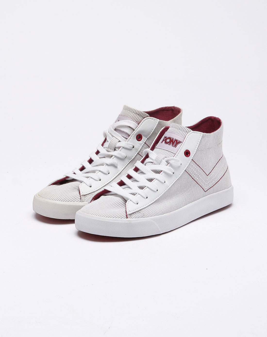 灰白色条纹硫化鞋