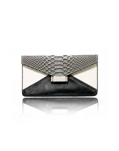 2013春季新款 灰色蟒蛇纹包盖信封包