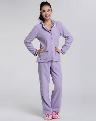 欧迪芬ordifen&伊夏ilsee女士内衣混合场-欧迪芬 女款粉紫色长袖睡衣