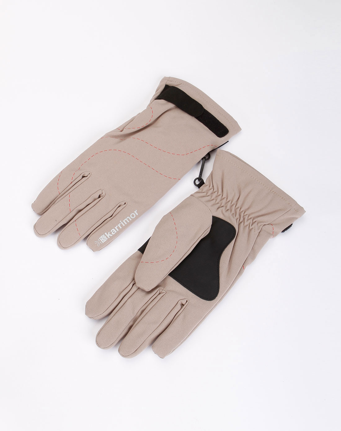 中性卡其色梭织手套